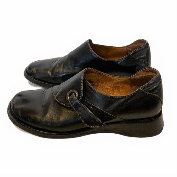 KARSTON Black Leather Loafer Slip On - Picture 6 of 8